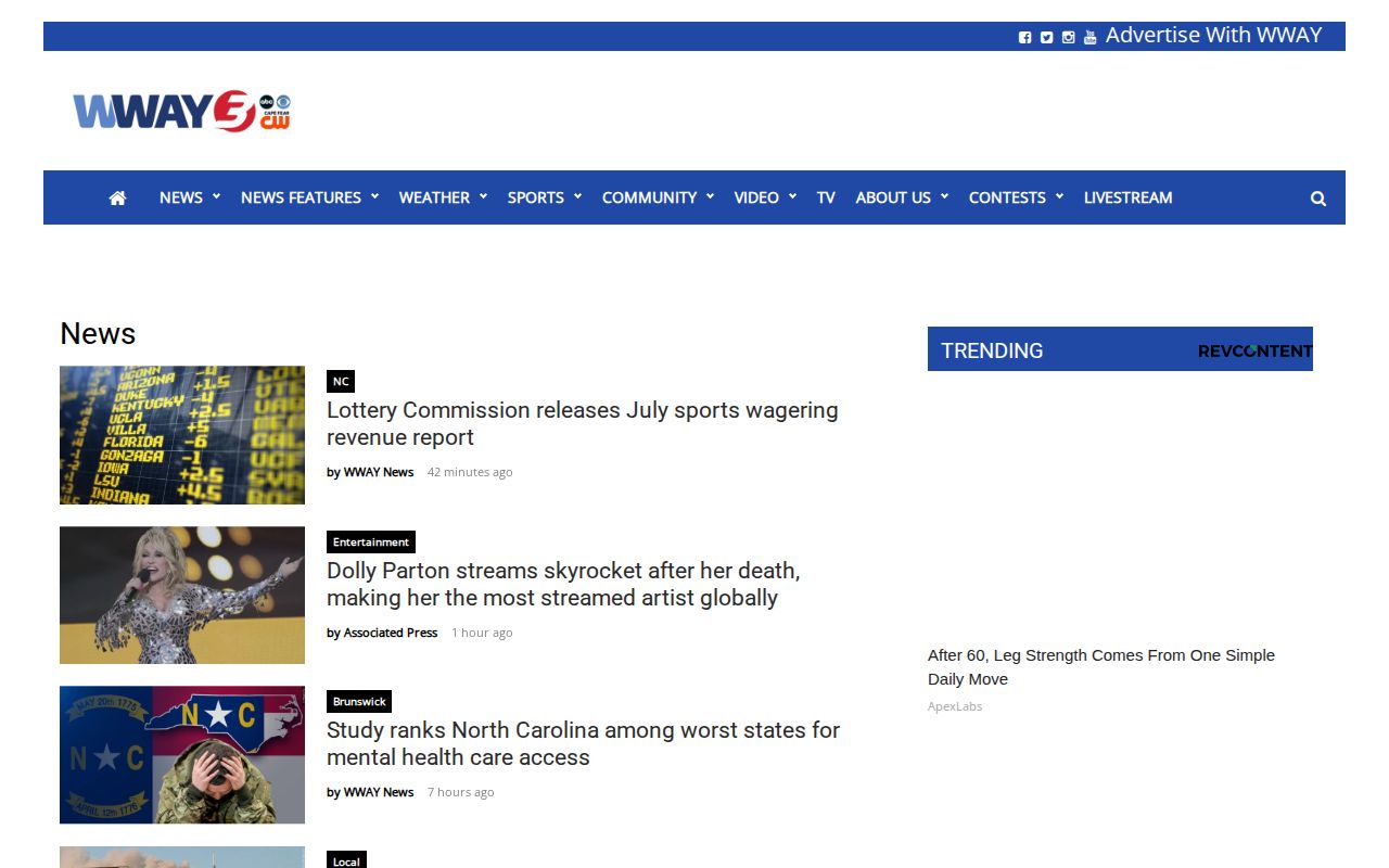 WWAY local news archive source