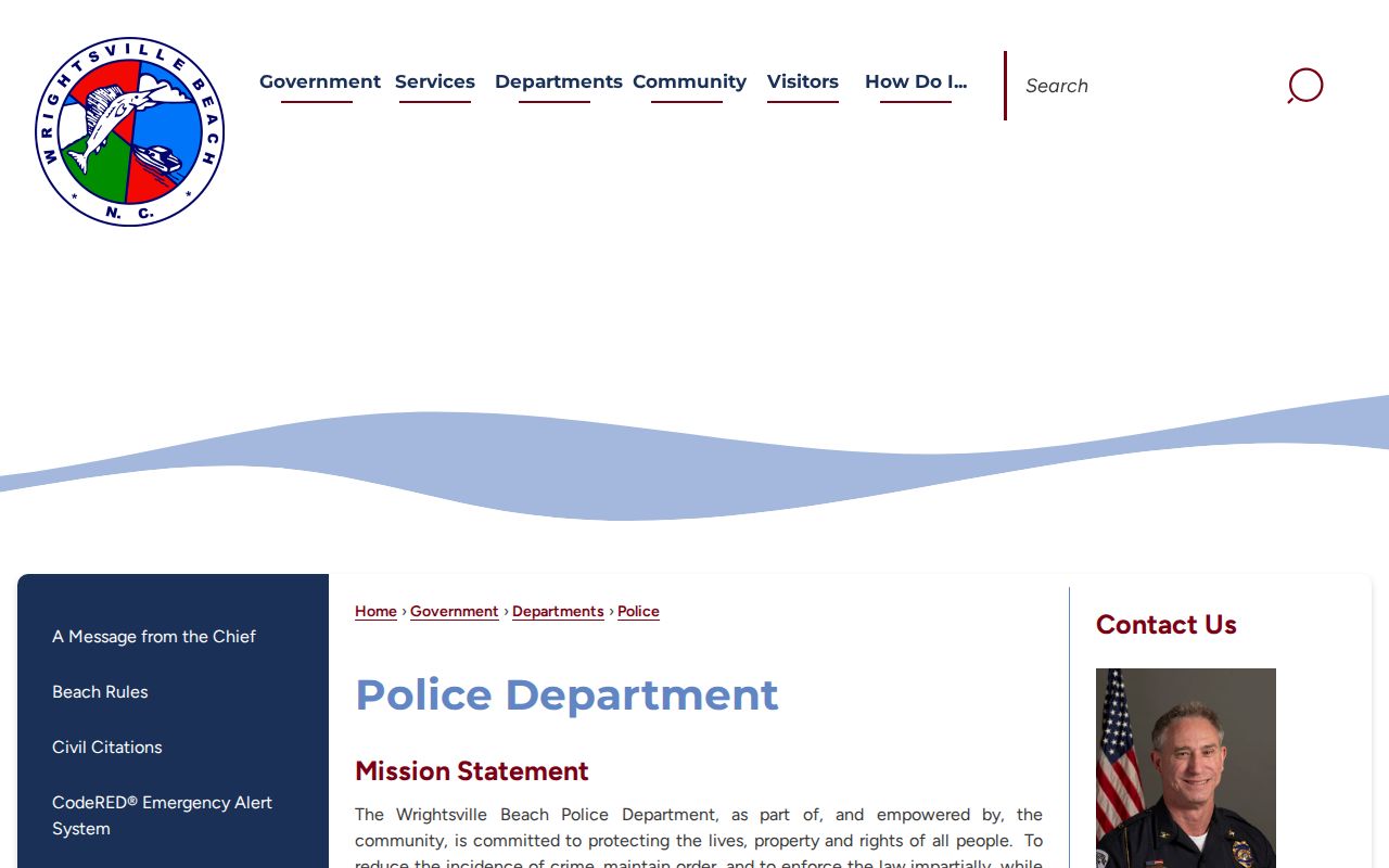 Wrightsville Beach Police source page